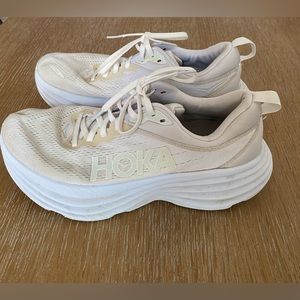 Hoka White Athletic Sneaker Shoes Women’s Size 8